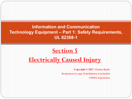 Safety requirements, UL 62368-1