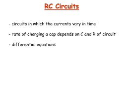 RC Circuits - McMaster Physics and Astronomy