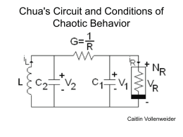 Chua`s Circuit and Conditions of Chaotic Behavior