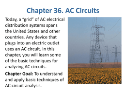 Chapter 36. AC Circuits