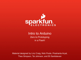 Intro to Arduino