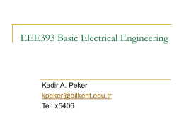 EEE393 Basic Electrical Engineering