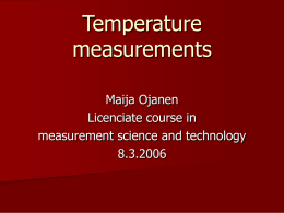 Temperature measurements