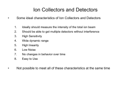 Ion Collectors and Detectors