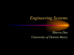 Engineering Systems - University of Detroit Mercy