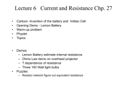 Lecture 4 Electric potential