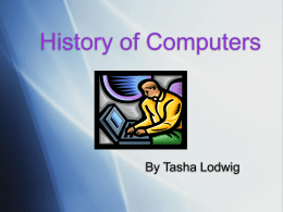 History of Computers - California State University, Fresno