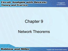 Network Theorems