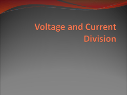 Voltage Current Dividers