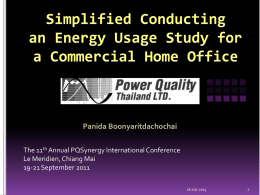 Conducting an Energy Usage Study for a Commercial Office