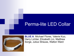 LED Collar - Massachusetts Institute of Technology