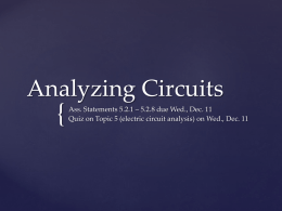 Analyzing Circuits