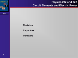 Physics 215: Physics for Engineers Part I