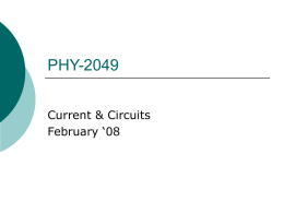 DC Circuits - UCF Physics