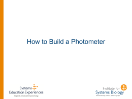 Building A Photometer
