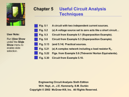 Chapter Five Useful Ckt Anal