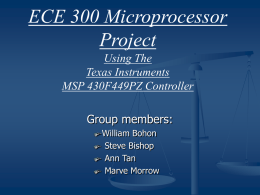 Microprocessor Project