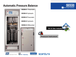 50300-II Automatic Pressure Balance