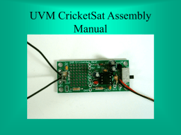 CricketSat Wireless Sensor