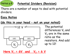 Potential Dividers (Revision)