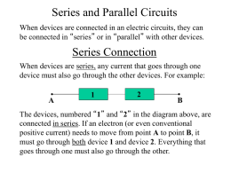 Series and Parallel Circuits PowerPoint