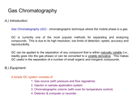 Chapter 27: Gas Chromatography