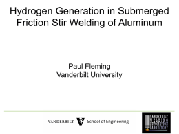 Hydrogen generation in friction stir welding of aluminum