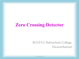 Zero Crossing Detector