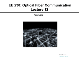 EE 230: Optical Fiber Communication Lecture 12