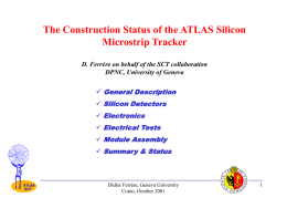 The Construction Status of the ATLAS Silicon Microstrip Tracker