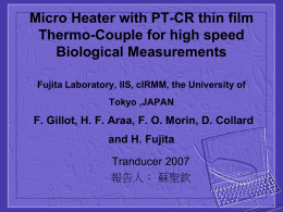 Micro Heater with PT-CR thin film Thermo