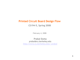 PCB design flow
