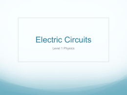 Electric Circuits - Physics of Papaleo