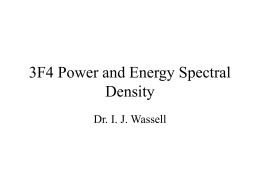 E5 Power and Energy Spectral Density