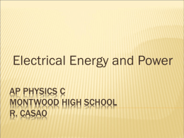 electrical energy & power