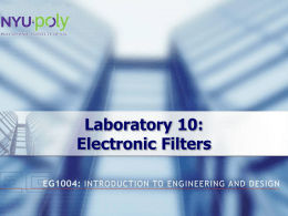 Laboratory 9: Circuits and Filters