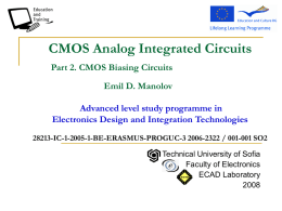 CMOS Biasing Circuits