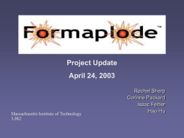 Presentation from April 24, 2003