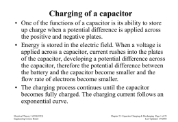 Capacitor Charging and Discharging note