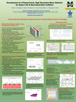 IEEE - The Plasma Panel Radiation Detector Development Project