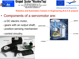 presentation for RACE Aveiro - Robotics and Automation Careers in