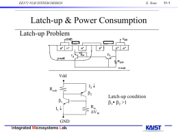 EE372 VLSI SYSTEM DESIGN E. Yoon