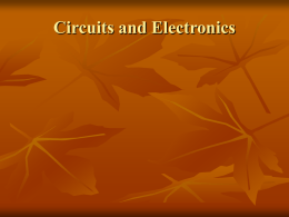 Circuits and Electronics - Effingham County Schools