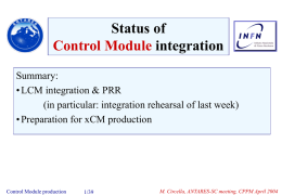 Control Module production