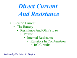 electric current - college physics