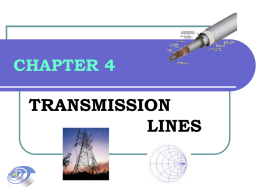 Chapter 4 - Transmission Lines