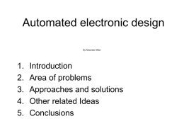 Automated Analog Circuit Design