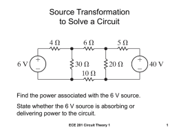 Source Transformation to Solve a Circuit