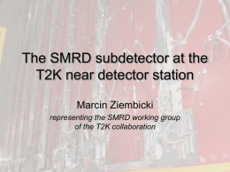 The SMRD subdetector at the T2K near detection station