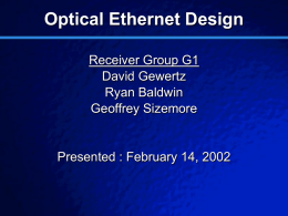 Optical Ethernet Design